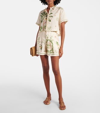 Chemise Virtuosa Wild brodée en lin | Agua by Agua Bendita