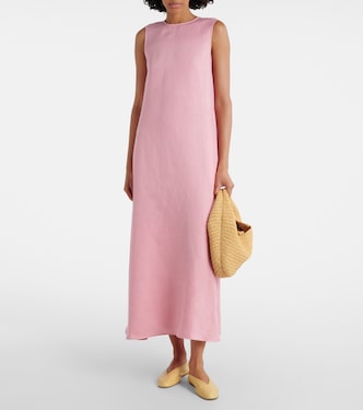 Robe midi Tallin en lin | Asceno
