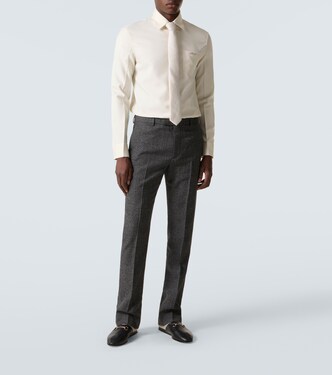 GG wool straight pants | Gucci
