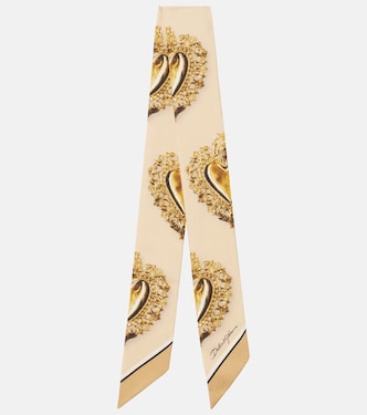 Bedrucktes Tuch aus Seiden-Twill | Dolce&Gabbana