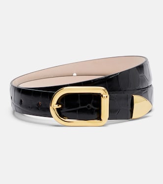 Mija croc-effect leather belt | Déhanche