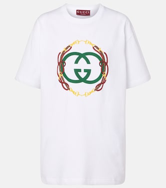 Interlocking G棉质针织T恤 | Gucci