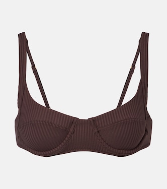 Noto ribbed-knit bikini top | Melissa Odabash