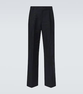 Floral cotton-blend straight pants | Dries Van Noten