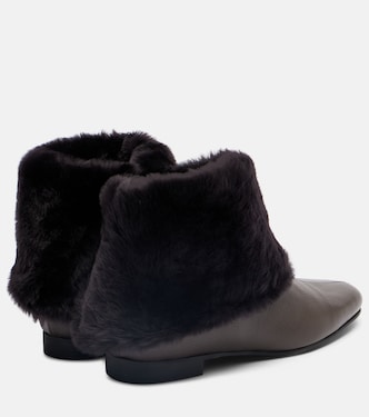 Bottines en cuir et shearling | Toteme