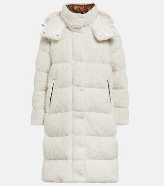 Hainardia faux fur down coat | Moncler