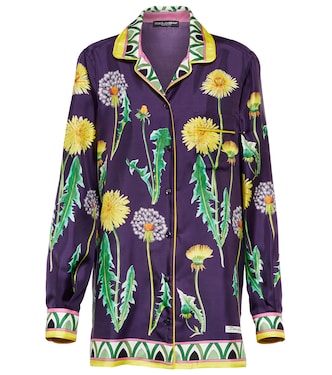 Camicia oversize in twill di seta | Dolce&Gabbana