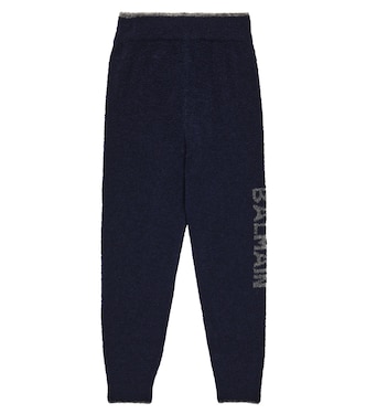 Jogginghose aus einem Wollgemisch | Balmain Kids
