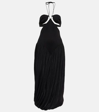 Cutout halterneck midi dress | Stella McCartney