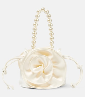 Gathered silk-satin shoulder bag | Magda Butrym