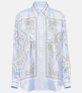 Camicia in seta con stampa | Burberry