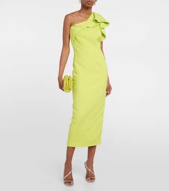 Abito midi monospalla in misto lana | Roland Mouret