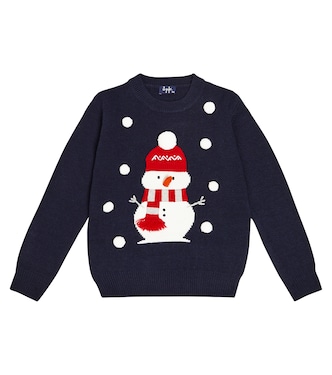 Pull brodé en laine vierge | Il Gufo