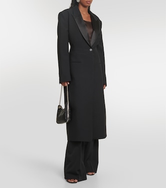 Abrigo de botonadura simple de lana  | Stella McCartney