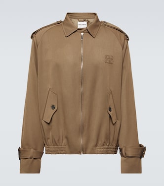 Blouson aus Woll-Gabardine | Miu Miu
