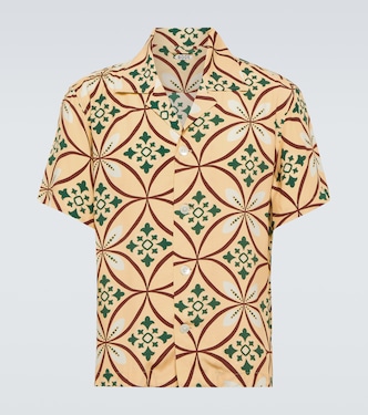 Greer printed bowling shirt | Bode