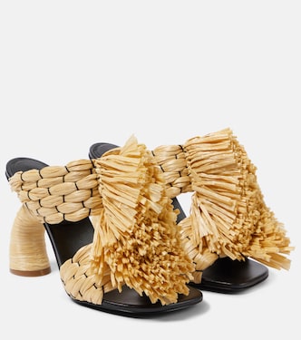 Mules in rafia intrecciata | Dries Van Noten