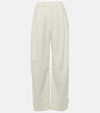 Pantaloni regular in cotone e lino | Brunello Cucinelli