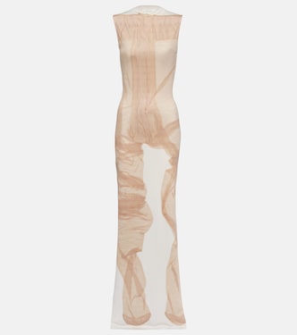 x Katerina - Abito lungo Jebb con stampa | Acne Studios