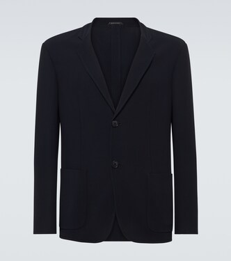 Single-breasted virgin wool blazer | Giorgio Armani