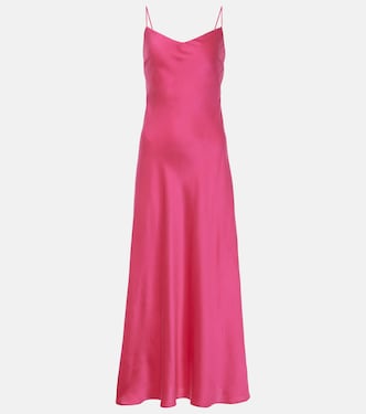 Vestido lencero Lion de sarga de seda | Asceno