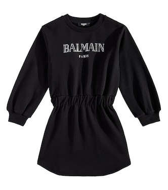 Kleid aus Baumwoll-Jersey | Balmain Kids