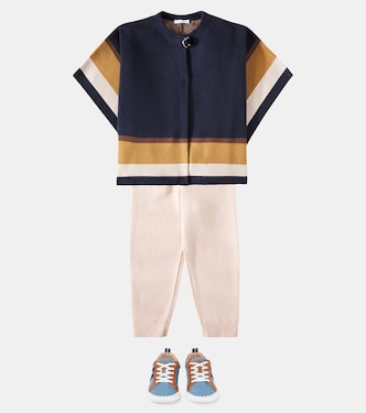 Cape aus Baumwolle und Wolle | Chloé Kids