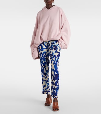 بنطلون بقصّة سليم مع طبعات | Dries Van Noten