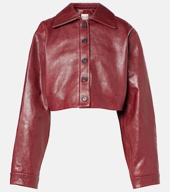 Cropped-Lederjacke Sue | Khaite