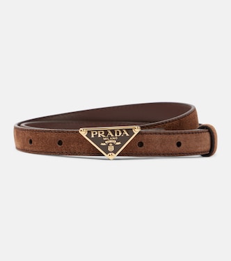 Logo suede belt | Prada