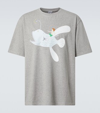 x Suna Fujita Deep Sea cotton jersey T-shirt | Loewe