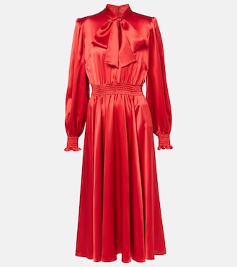 Hemdblusenkleid aus Seidensatin | Dolce&Gabbana