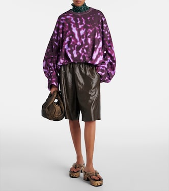 Bermuda-Shorts aus Satin | Dries Van Noten