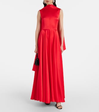 Abito lungo Emelia in raso | Solace London