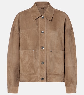 Chaqueta utilitaria de ante | Brunello Cucinelli