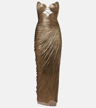 Amisha cutout silk tulle corset gown | Maria Lucia Hohan