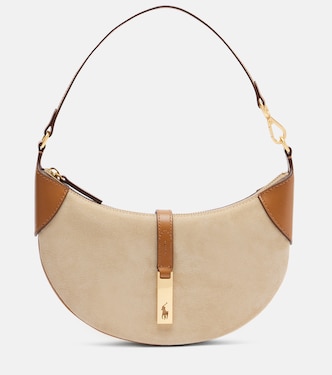 Crescent Small suede shoulder bag | Polo Ralph Lauren