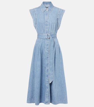 Fuller denim midi dress | Veronica Beard