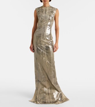 Coated denim maxi dress | Rick Owens
