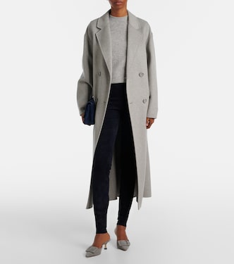 Carolyn mid-rise suede leggings | Stouls