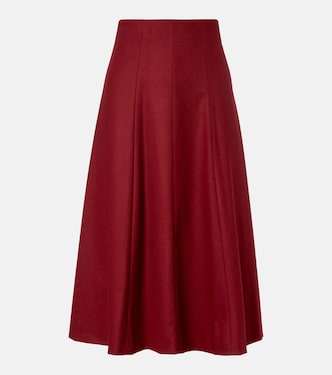 Geneve flared wool midi skirt  | Max Mara
