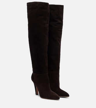 Elsa 100 suede over-the-knee boots | Paris Texas