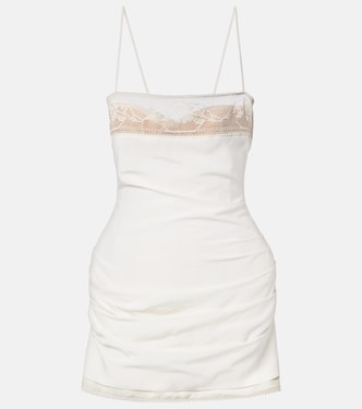 Lace-trimmed silk minidress | Magda Butrym