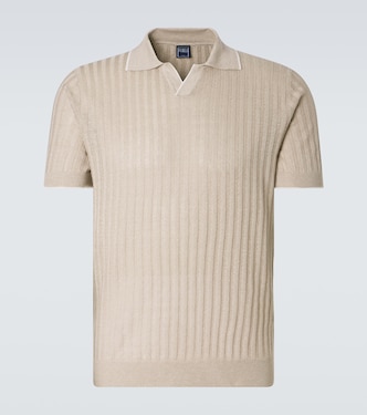 Soul linen and cotton polo shirt | Fedeli