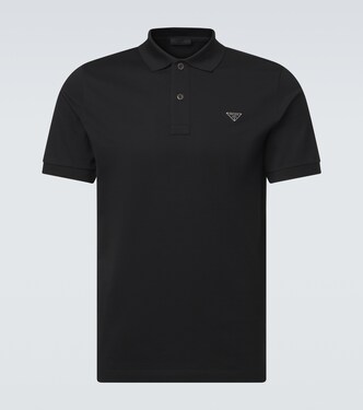 Polo de piqué de algodón | Prada