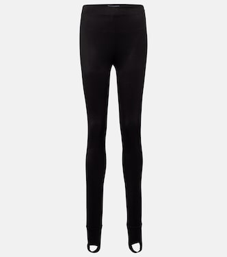 High-rise stretch-jersey stirrup leggings | Prada