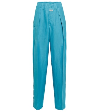 Pantalon à taille haute en lin et soie | Etro
