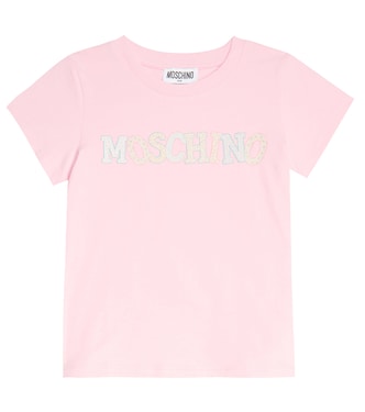 Logo cotton-blend T-shirt | Moschino Kids