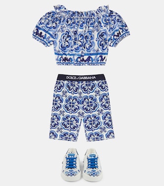 Top in cotone con stampa | Dolce&Gabbana Kids