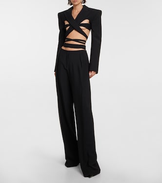 Weite High-Rise-Hose | Mugler